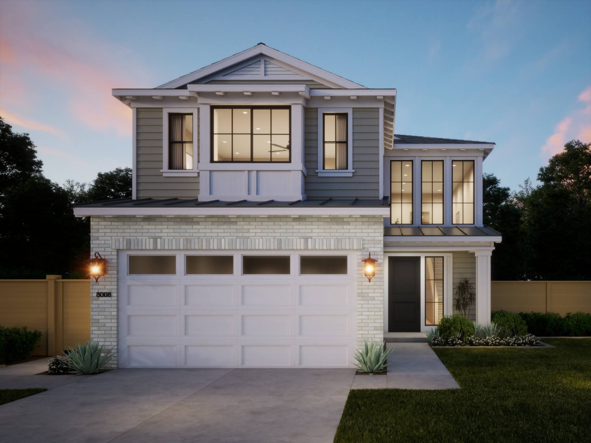 Thomas James Homes Southern California Ponderosa floorplan with a Traditional exterior style