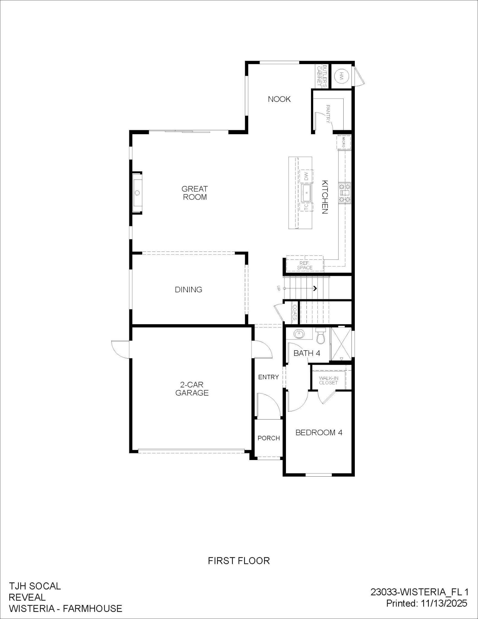 Thomas James Homes Southern California Wisteria floorplan
