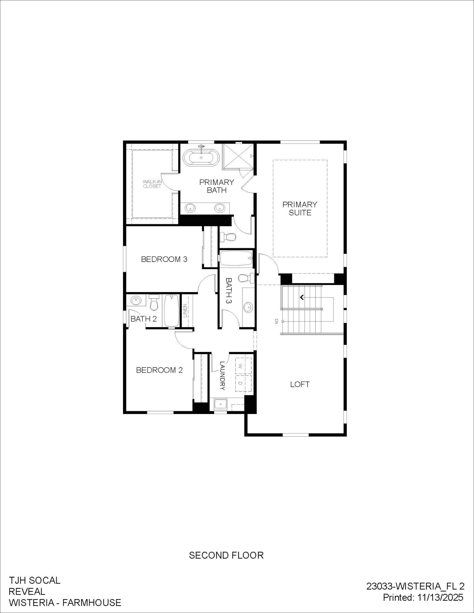 Thomas James Homes Southern California Wisteria floorplan