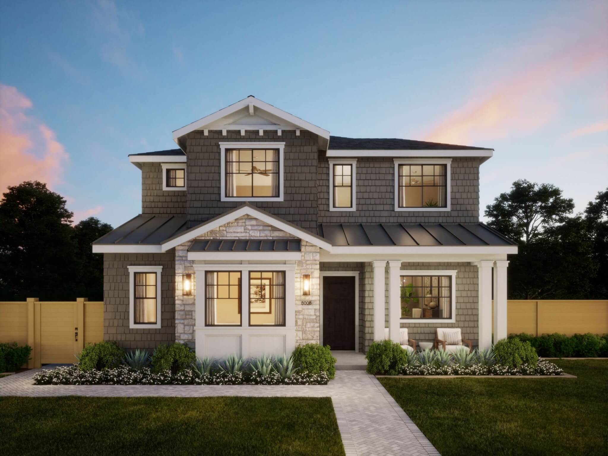 Thomas James Homes Southern California Centinela Homeplan with Coastal Exterior Style