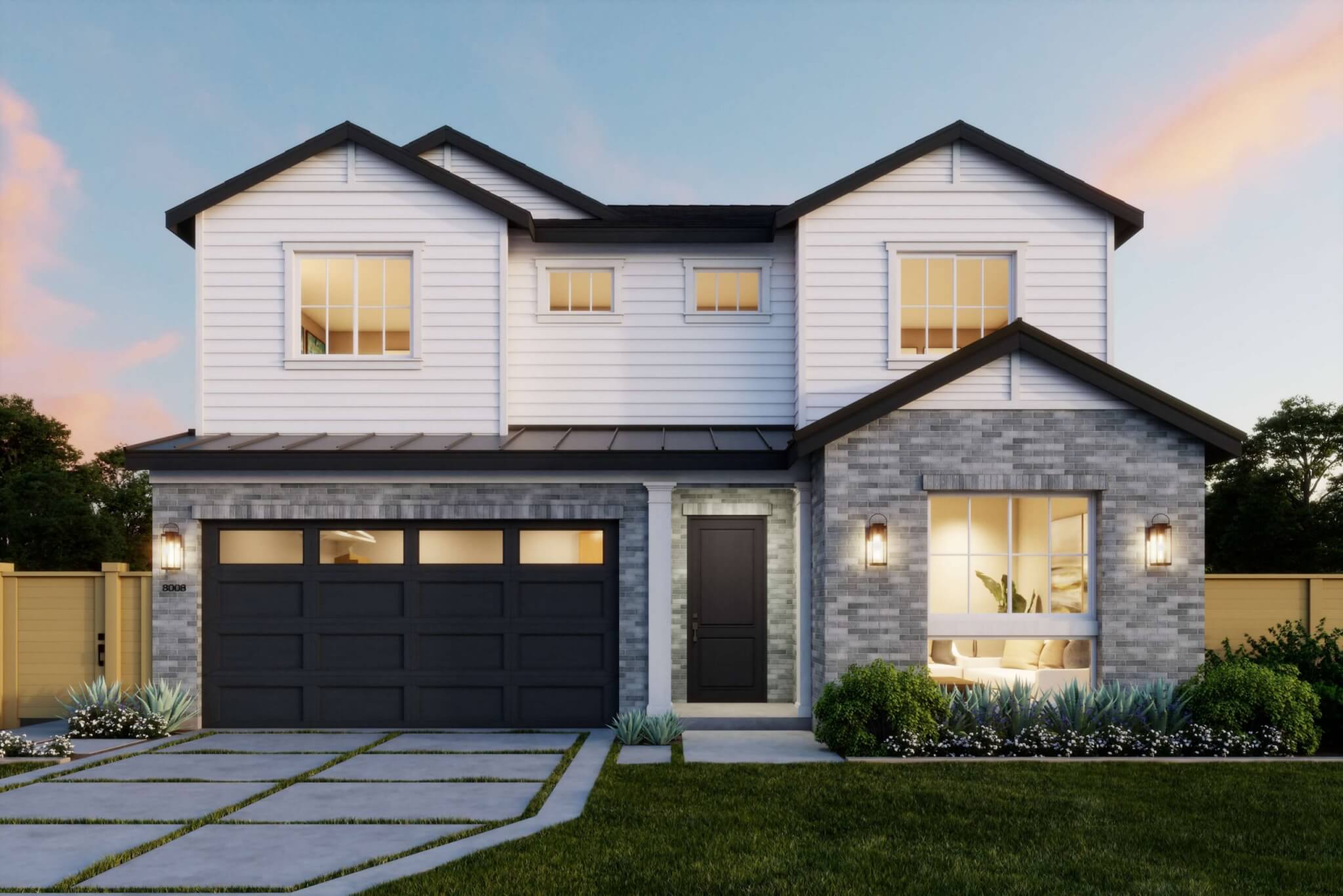 Thomas James Homes Southern California Hawthorne floorplan with a Traditional exterior style