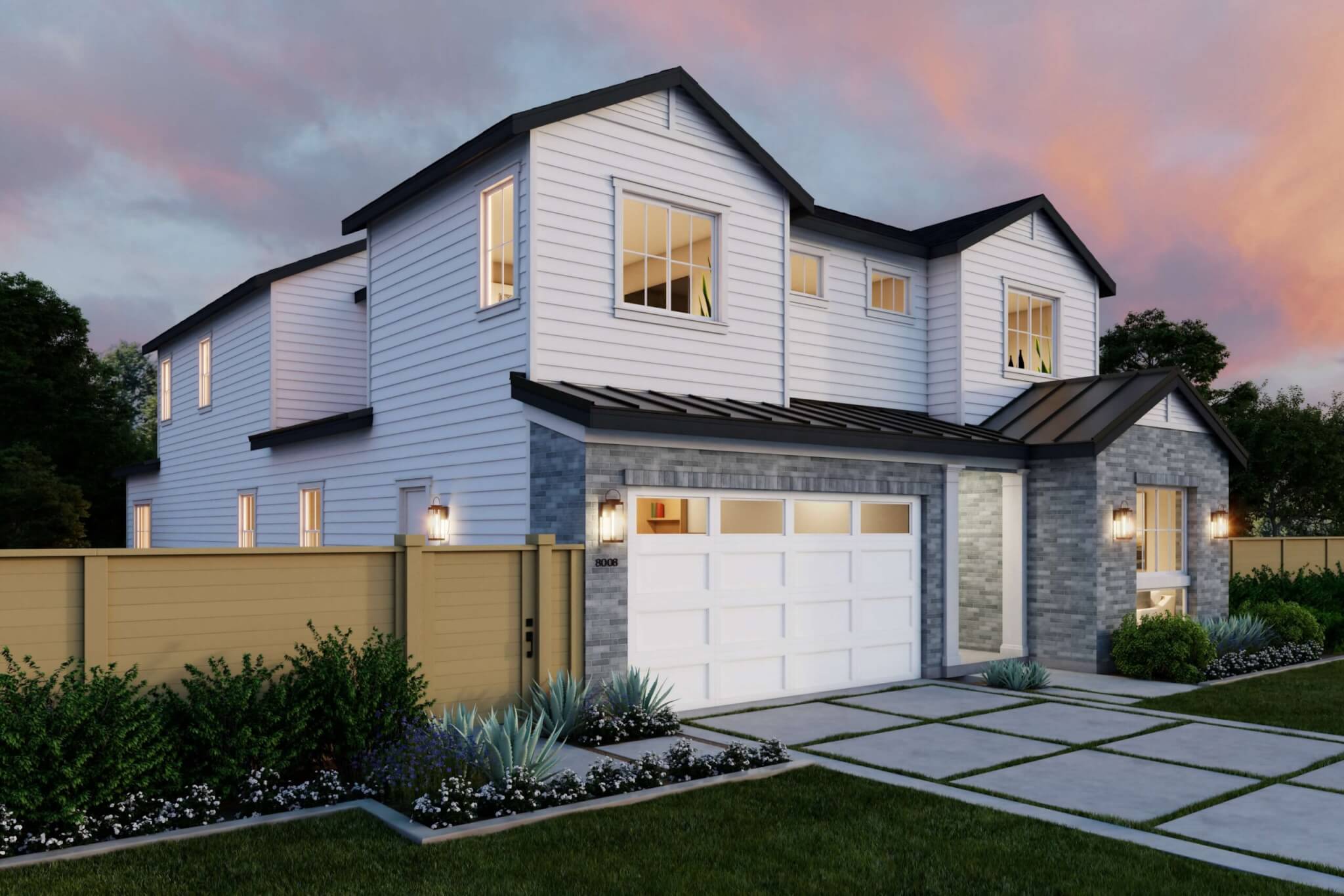 Thomas James Homes Southern California Hawthorne floorplan with a Traditional exterior style