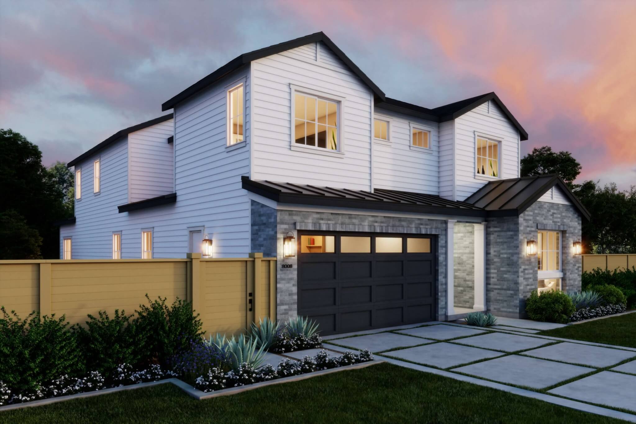 Thomas James Homes Southern California Hawthorne floorplan with a Traditional exterior style