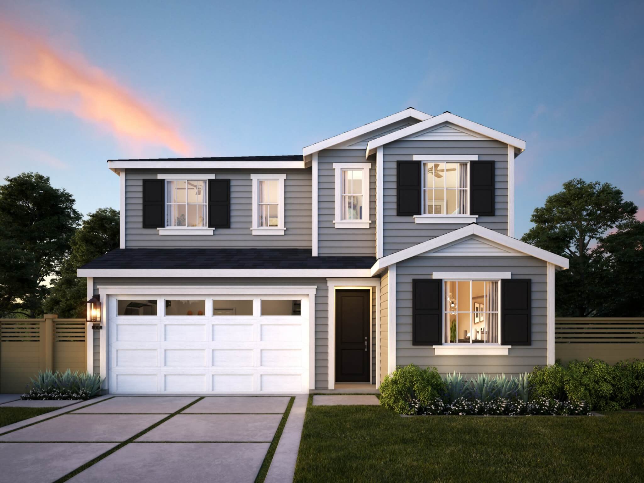 Thomas James Homes Southern California Ojai floorplan with a Traditional exterior style