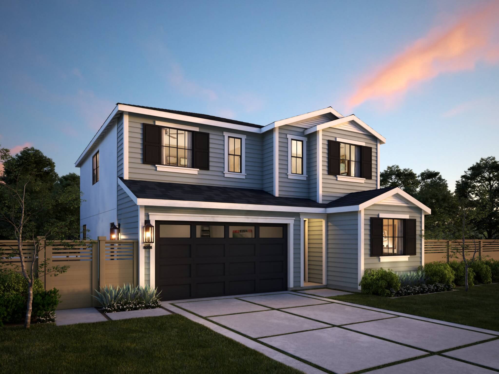 Thomas James Homes Southern California Ojai floorplan with a Traditional exterior style