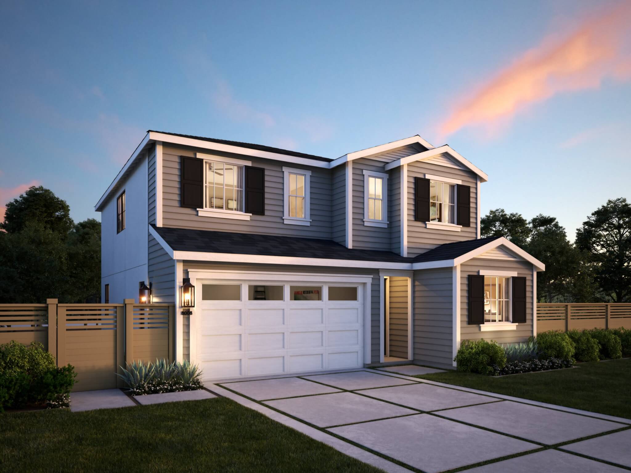 Thomas James Homes Southern California Ojai floorplan with a Traditional exterior style