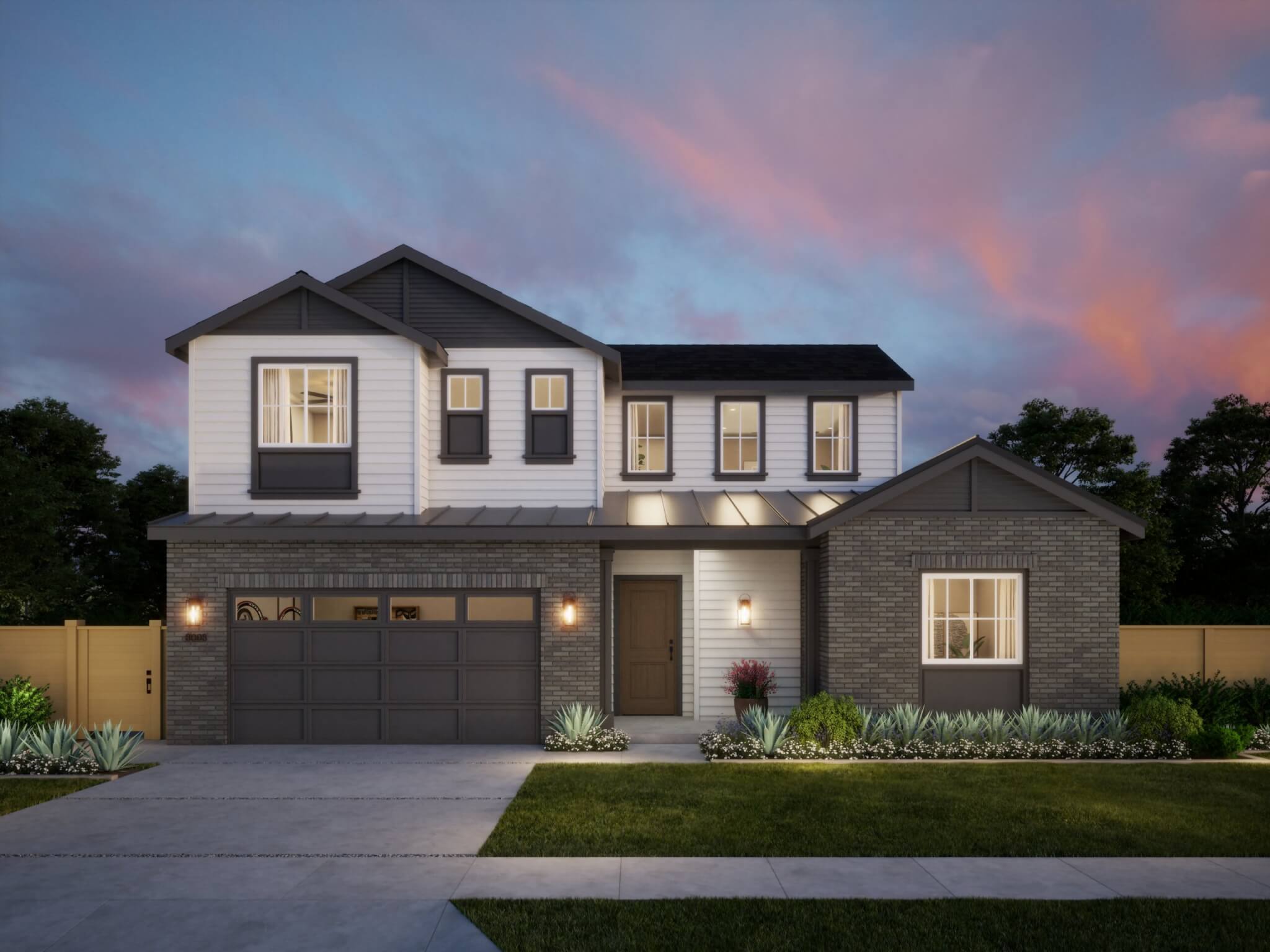 Thomas James Homes Southern California Olive floorplan with a Traditional exterior style