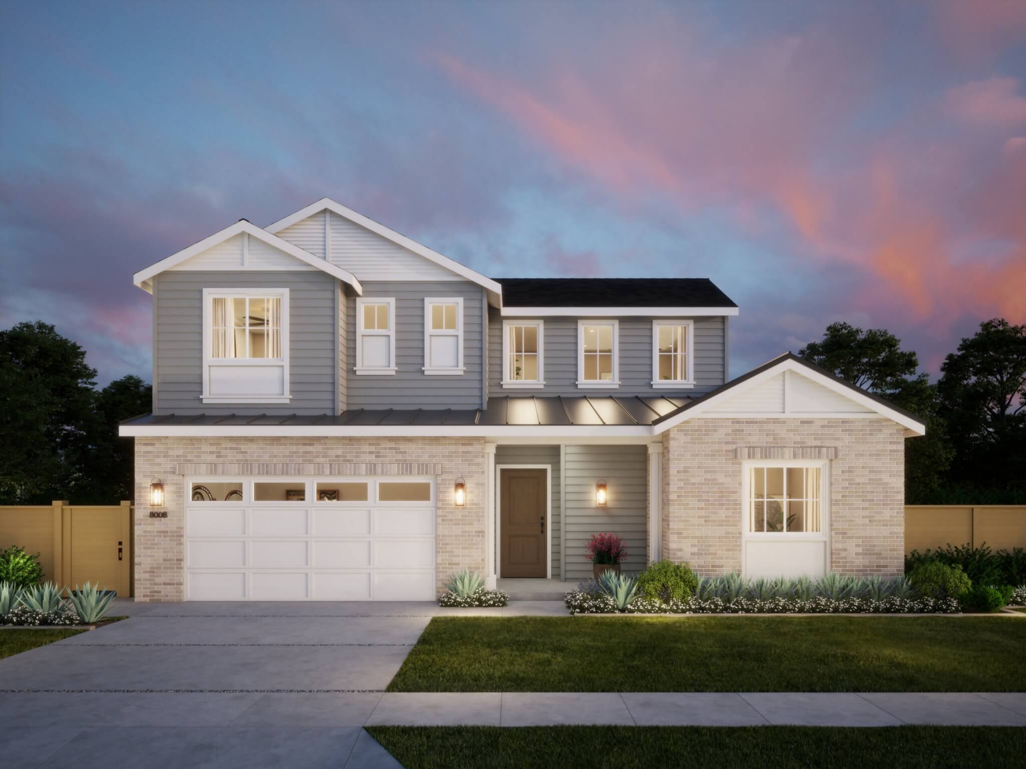 Thomas James Homes Southern California Olive floorplan with a Traditional exterior style