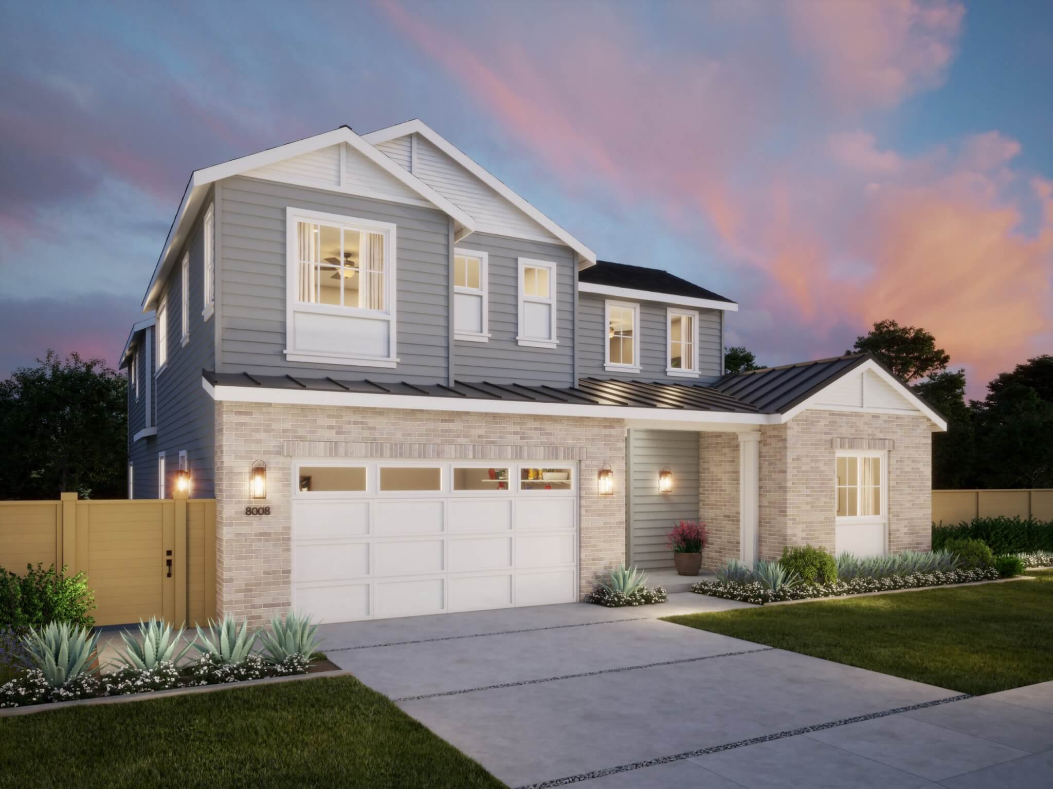 Thomas James Homes Southern California Olive floorplan with a Traditional exterior style