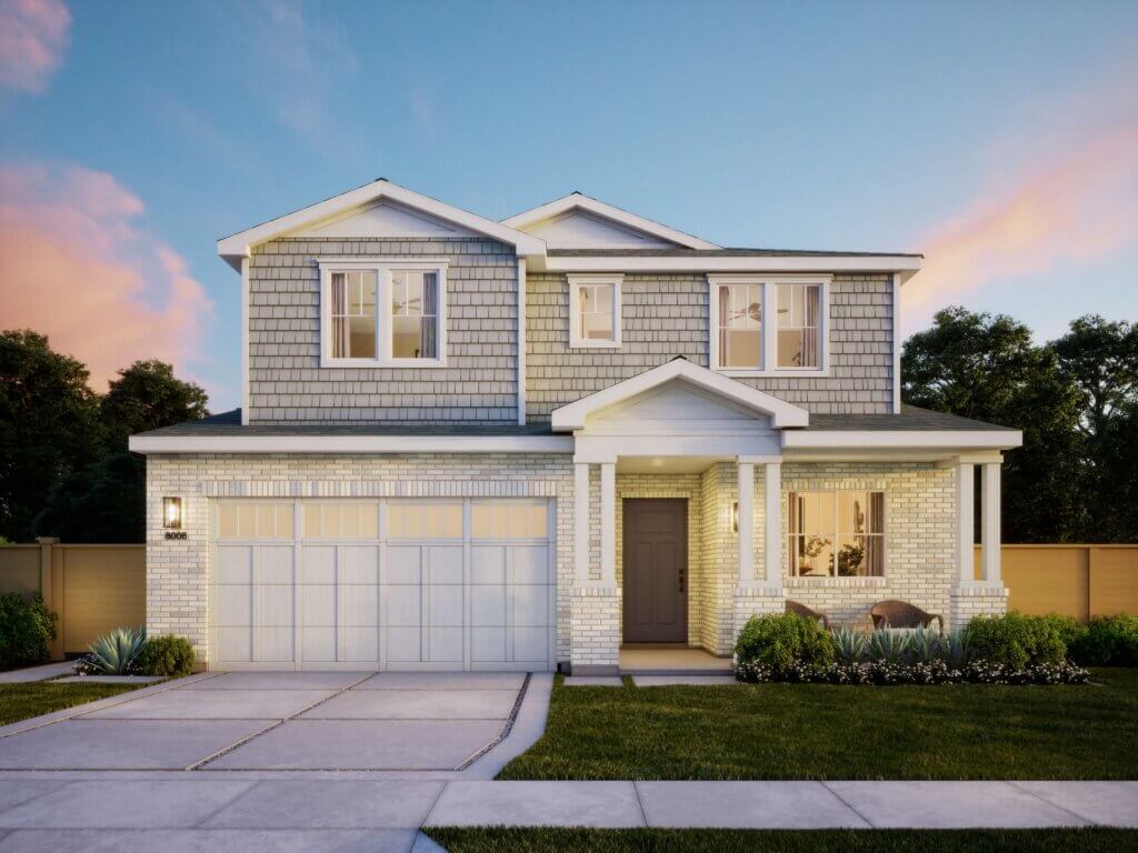 Thomas James Homes Southern California Palisade floorplan with a Coastal exterior style
