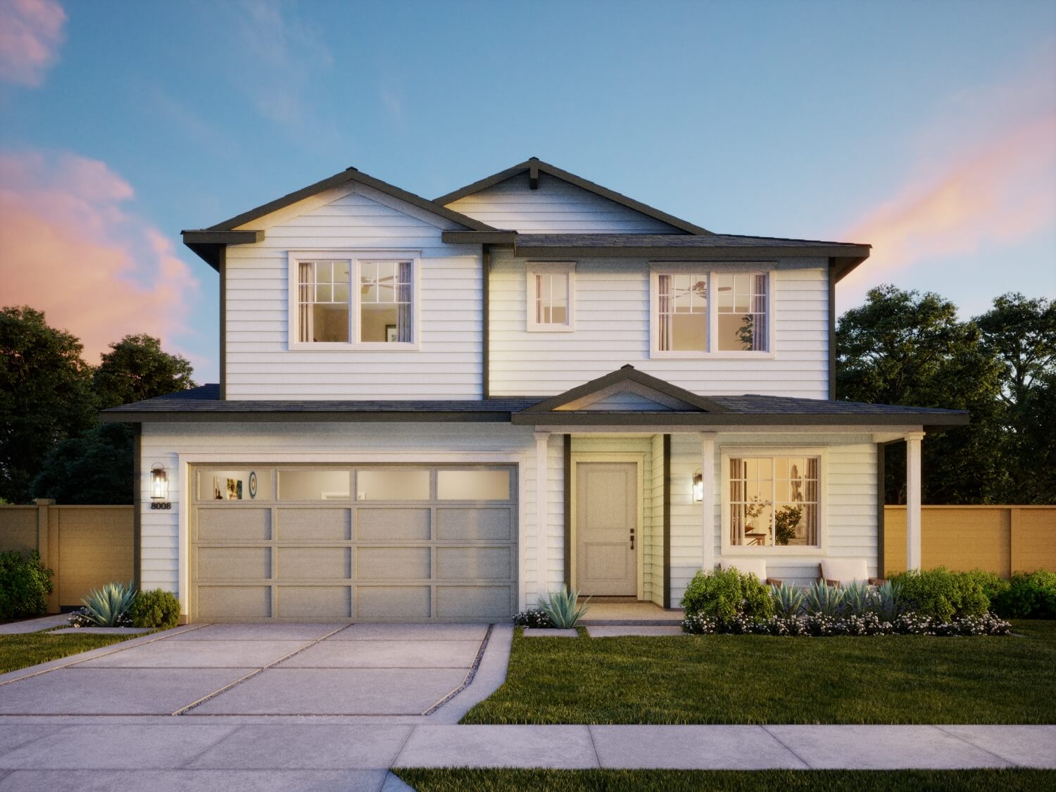 Thomas James Homes Southern California Palisade floorplan with a Traditional exterior style