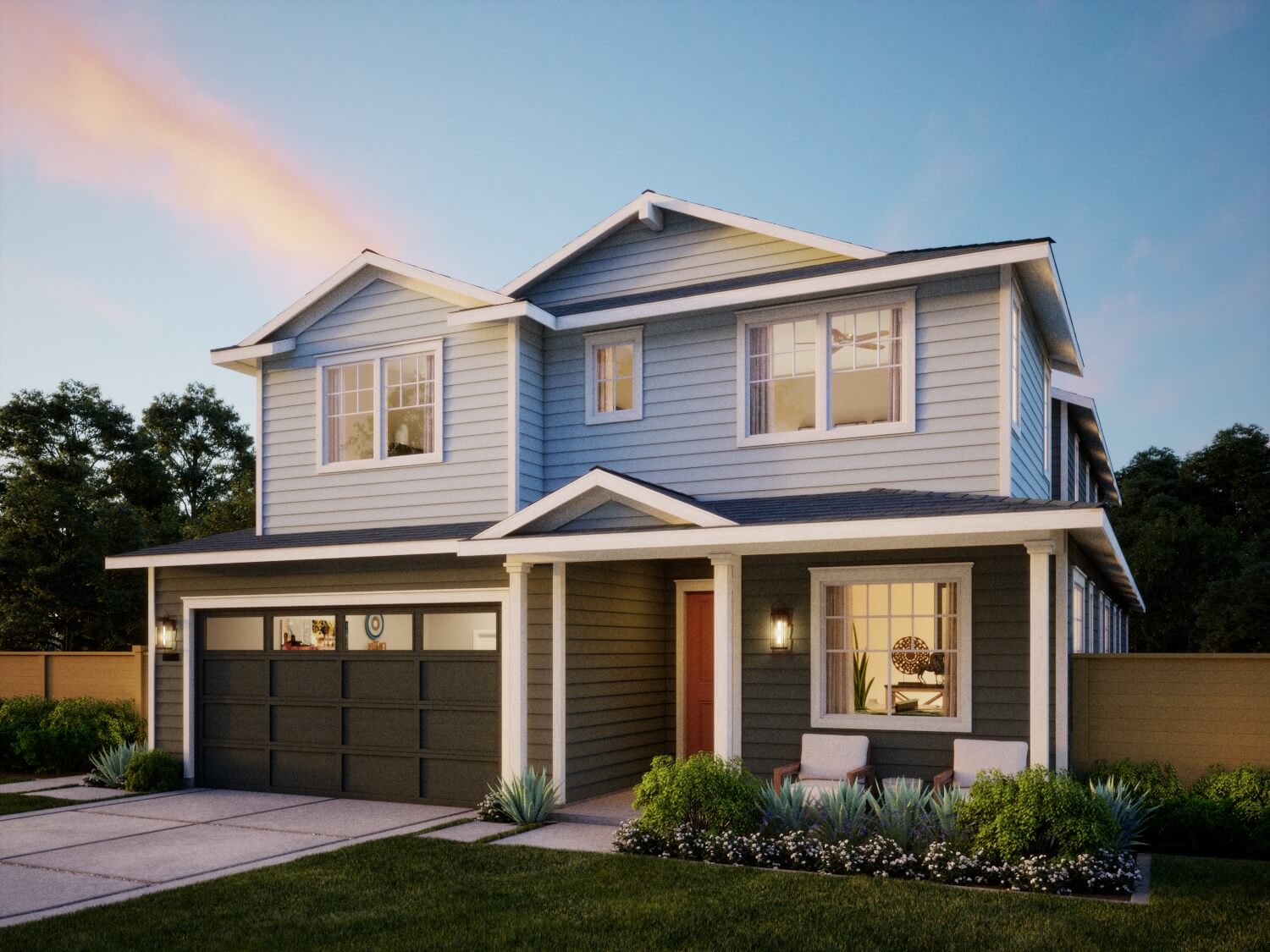 Thomas James Homes Southern California Palisade floorplan with a Traditional exterior style