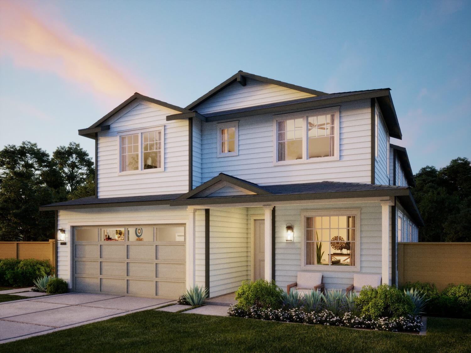 Thomas James Homes Southern California Palisade floorplan with a Traditional exterior style