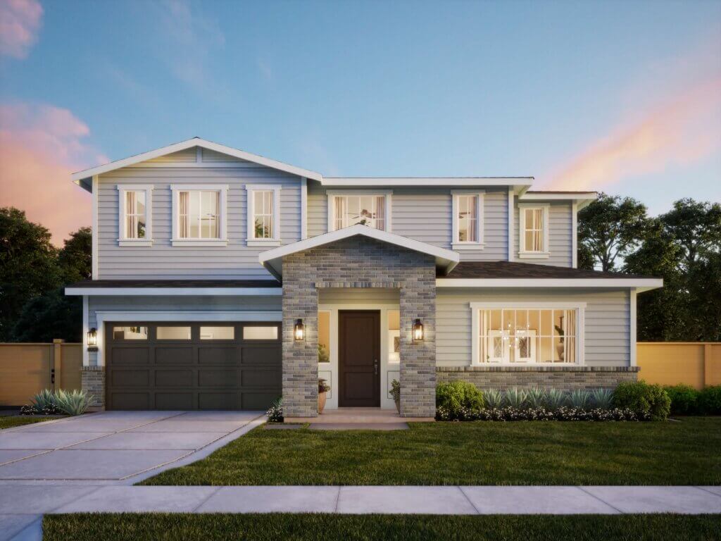 Thomas James Homes Southern California Willow floorplan with a Traditional exterior style