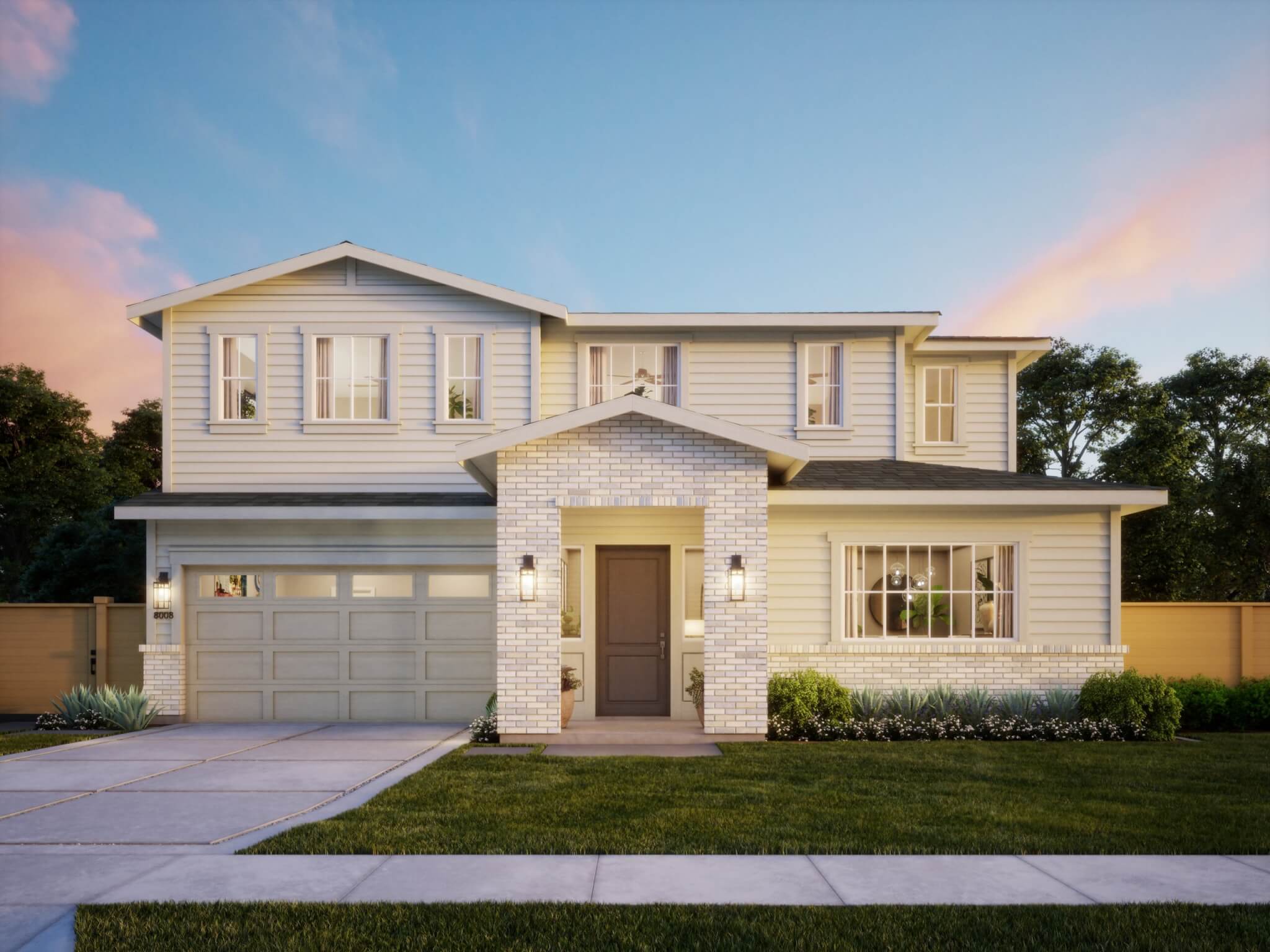 Thomas James Homes Southern California Willow floorplan with a Traditional exterior style