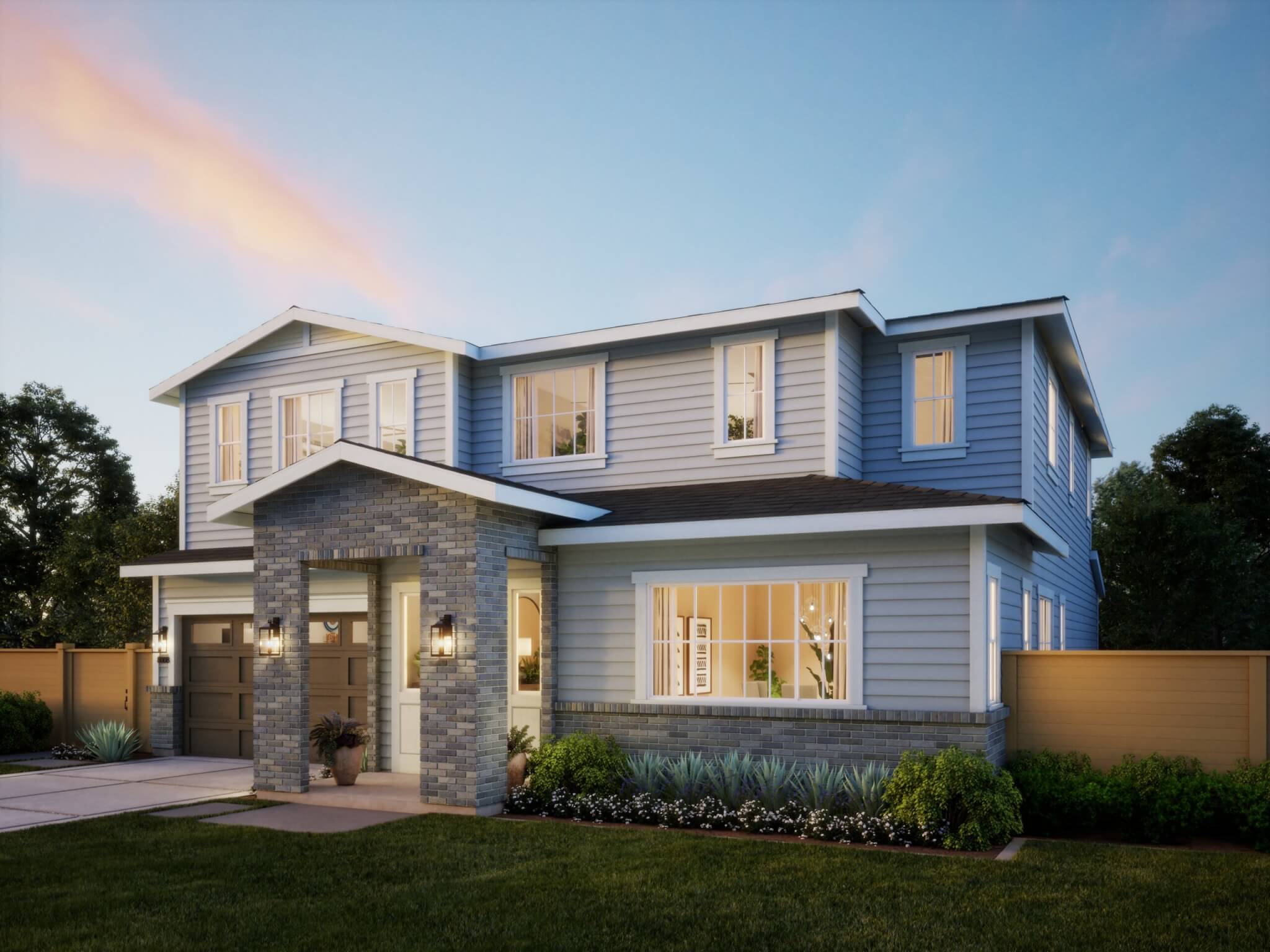 Thomas James Homes Southern California Willow floorplan with a Traditional exterior style