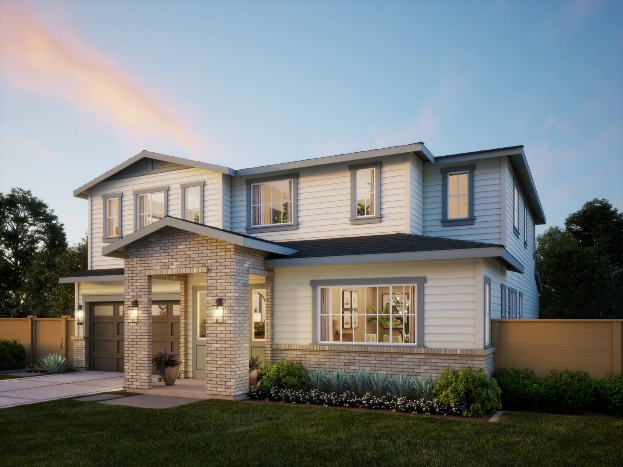 Thomas James Homes Southern California Willow floorplan with a Traditional exterior style