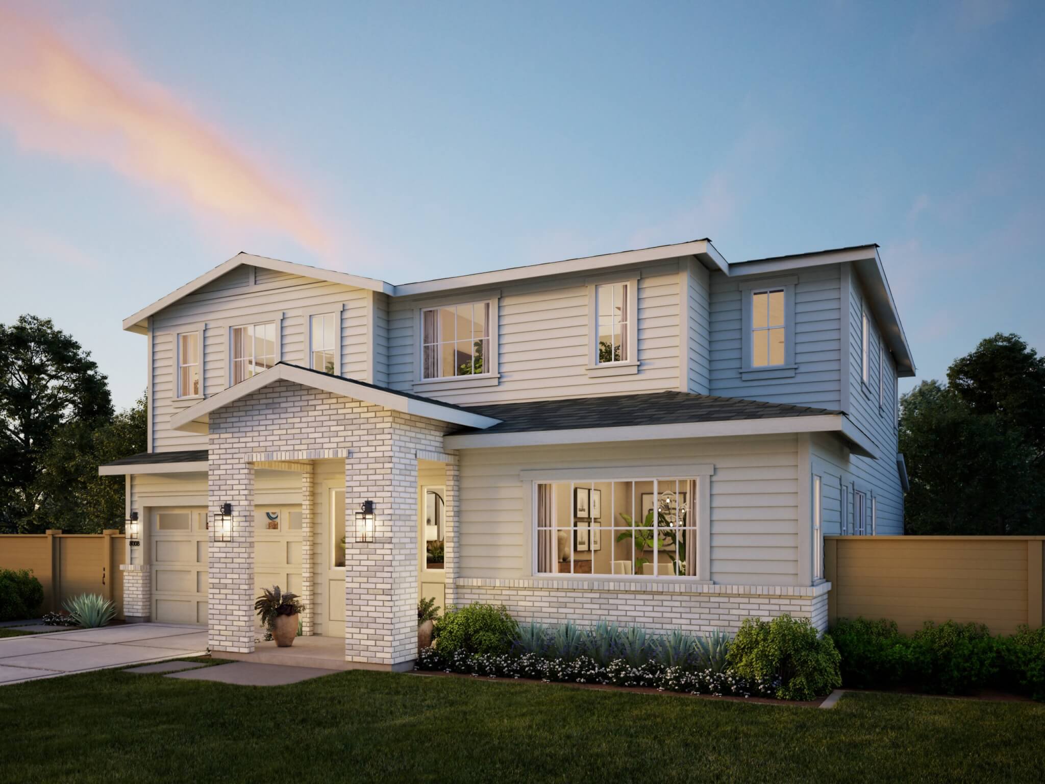 Thomas James Homes Southern California Willow floorplan with a Traditional exterior style