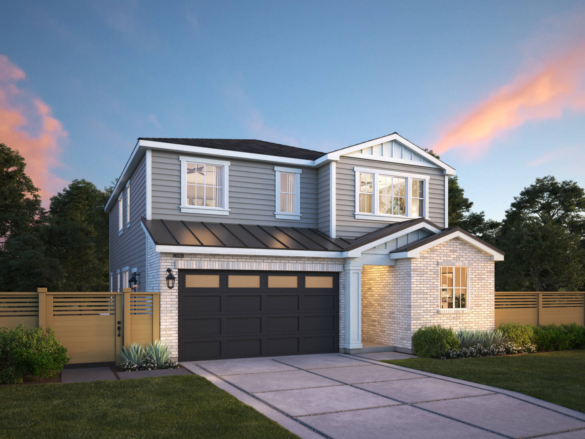Thomas James Homes Southern California Wisteria floorplan with a Traditional exterior style