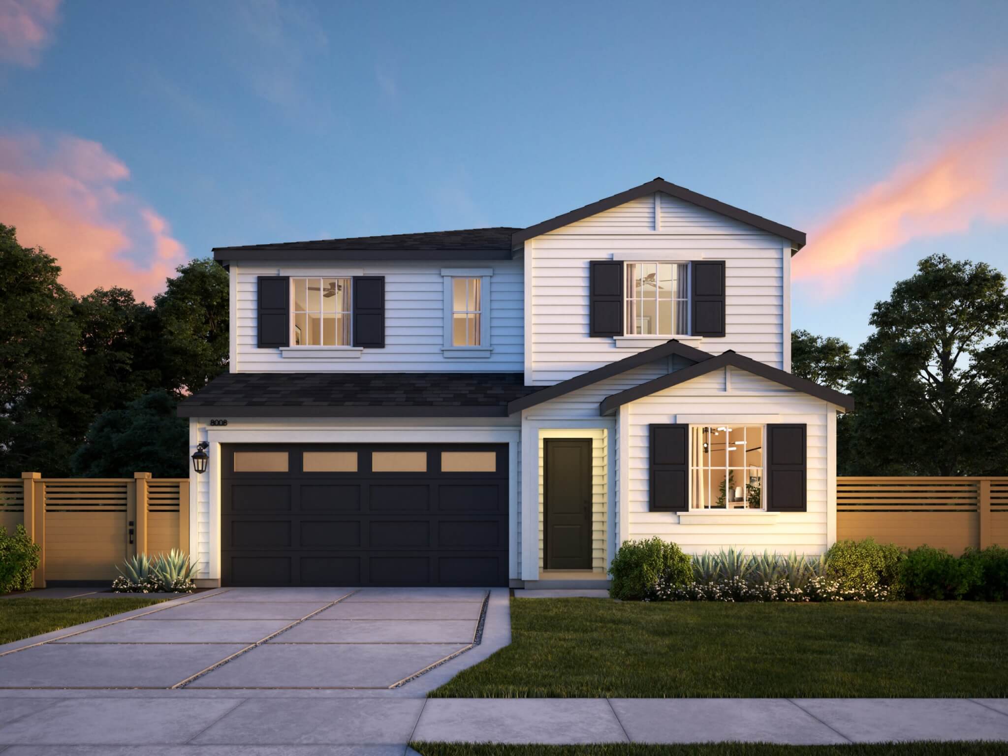 Thomas James Homes Southern California Wisteria floorplan with a Traditional exterior style