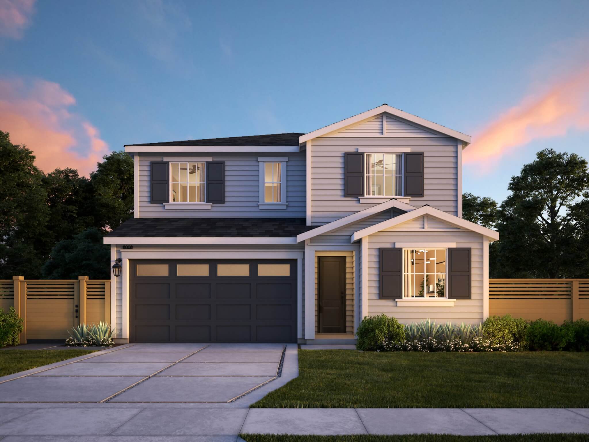 Thomas James Homes Southern California Wisteria floorplan with a Traditional exterior style