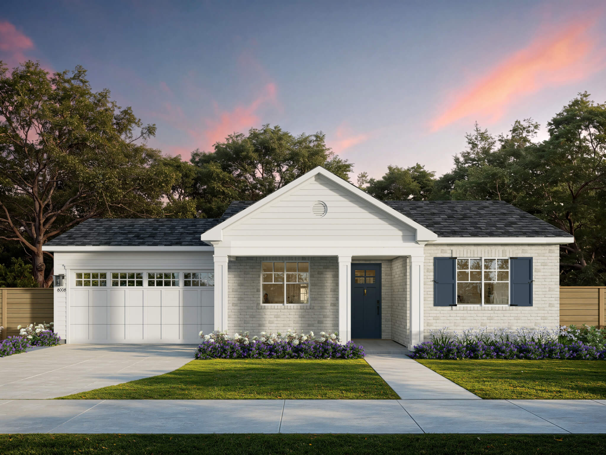Thomas James Homes Southern California Brisbane floorplan with a Traditional exterior style