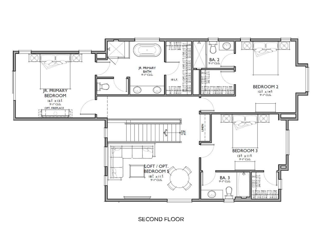 Thomas James Homes Southern California Sierra floorplan